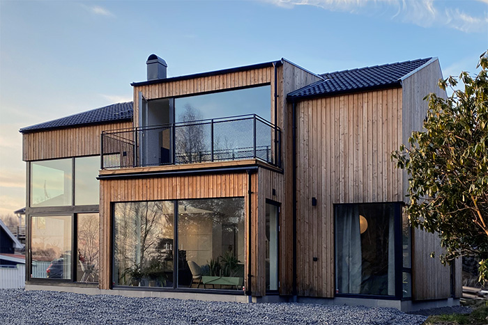 Villa från Åbergs Arkitektkontor, Arkitektritat