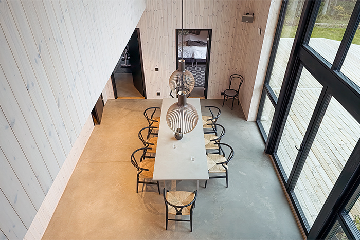 Kök Övervåning Arkitektritad Villa i Lerum